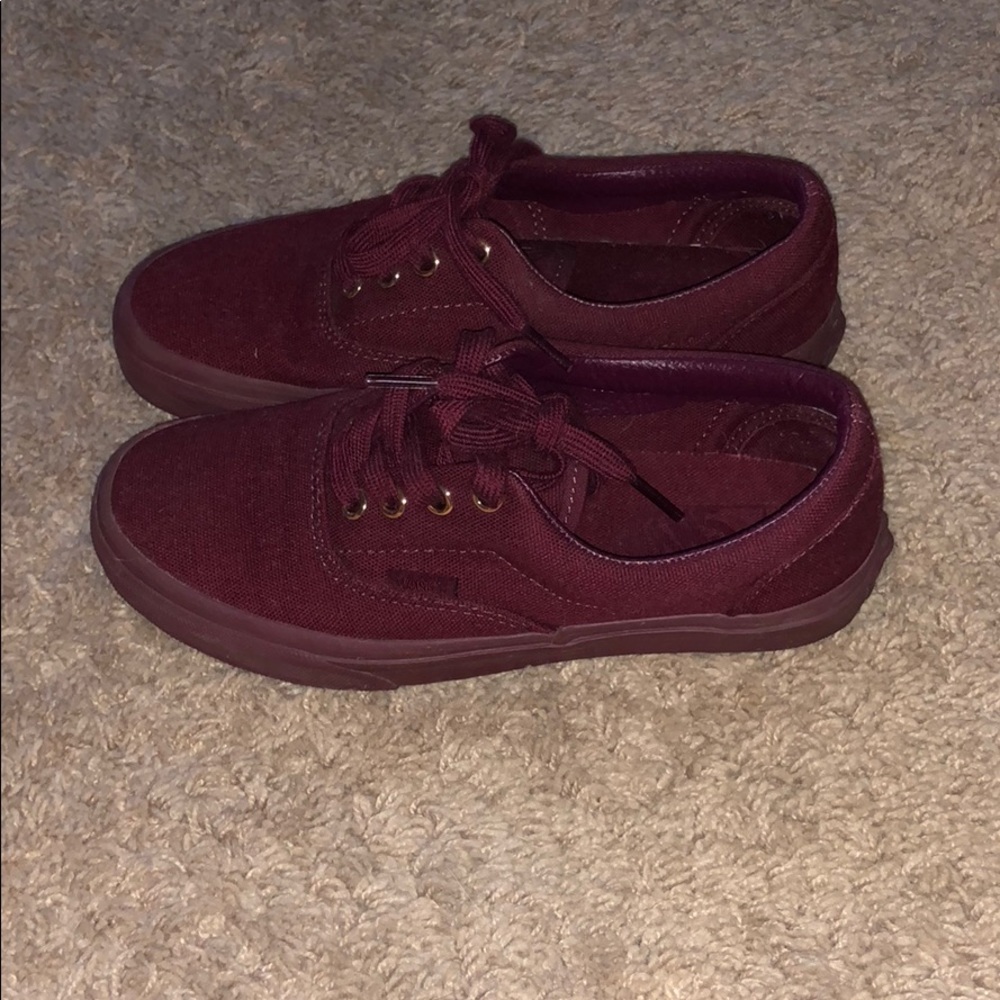 Maroon vans men’s 4.5 women’s 6